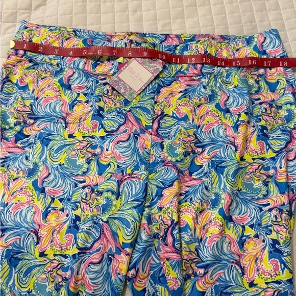 Bright Swirl Wide-Leg Jeans in Blue & Pink - Picture 6 of 11